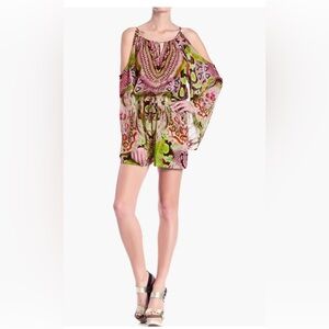 Shahida Paradis Short Silk Romper Gorgeous NWT L/XL